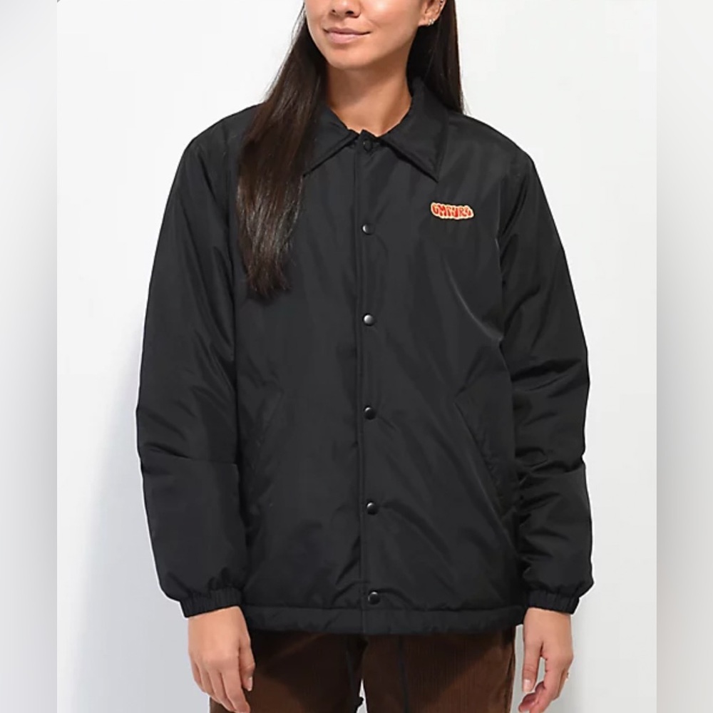 Empyre Black Cella Black Filled Coach Jacket NWT Womens Size Small